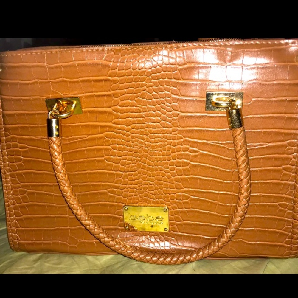 Bebe Bella crocodile style hand bag